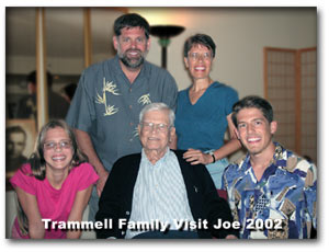 Trammell Family Visit Joe Morgan 2002