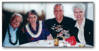 Joe, Blanche, Rob-ART and Betty Morgan Dining